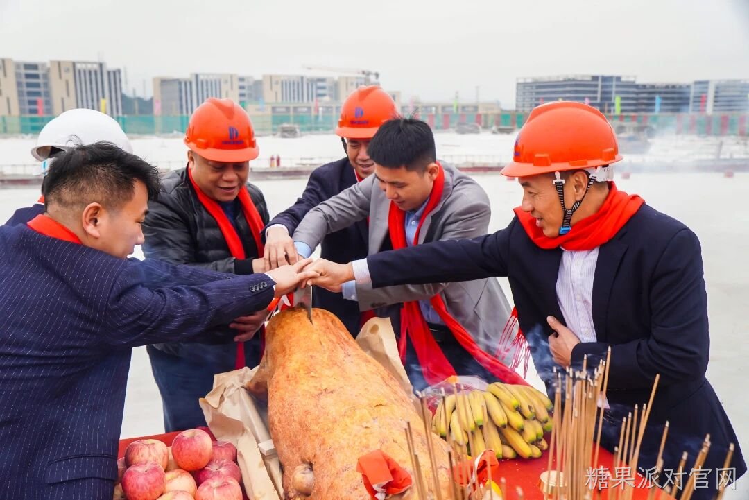 匠心精筑 喜封金顶|合肥糖果派对官网智慧能源科技有限公司锂离子储能电池研发、生产项目封顶大吉